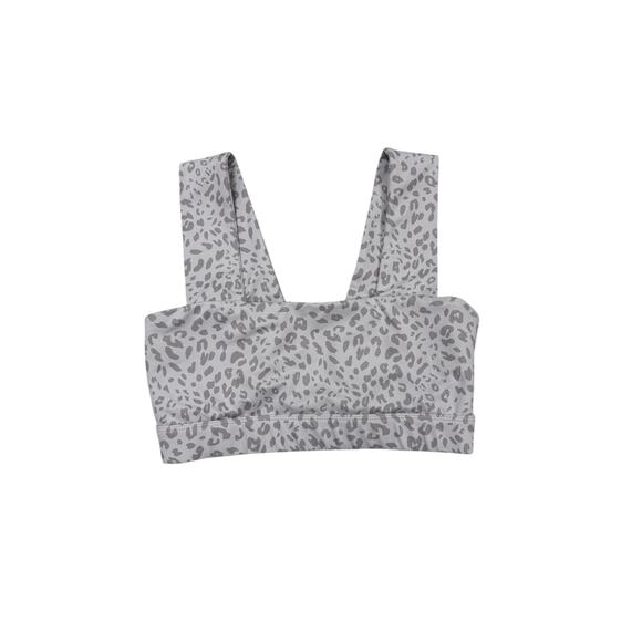 AllFenix Gray Leopard Sports Bra - Size S - Picture 1 of 3